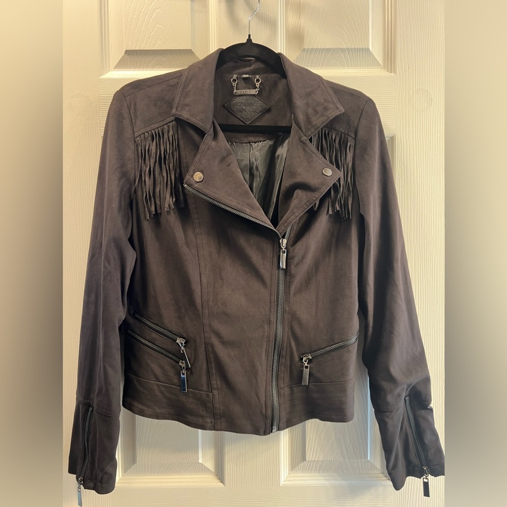 Black Suede Fringe Jacket